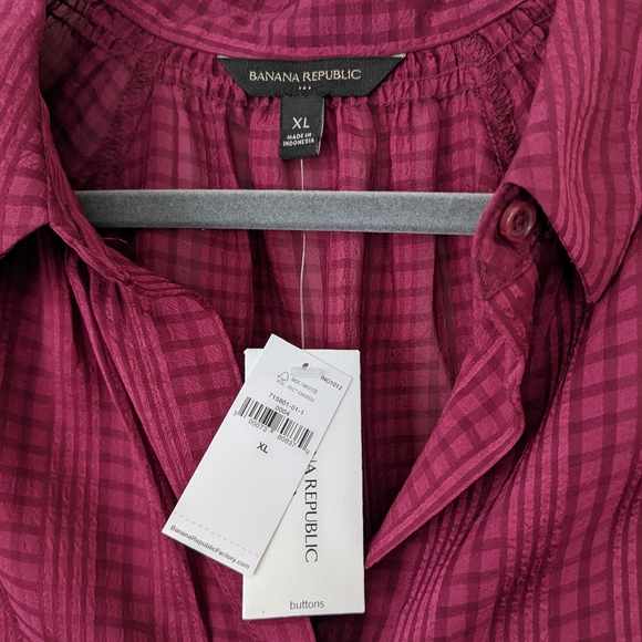 Banana Republic Factory Jacquard Blouse - Picture 5 of 8